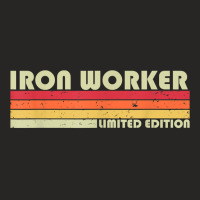 Iron Worker Funny Job Title Profession Birthday Worker Idea Ladies Fitted T-shirt | Artistshot