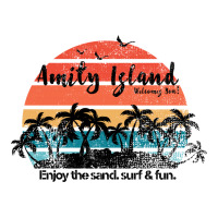 Amity Island Welcomes You Enjoy The Sand Surf And Fun Women's V-neck T-shirt | Artistshot