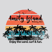 Amity Island Welcomes You Enjoy The Sand Surf And Fun Women's Triblend Scoop T-shirt | Artistshot