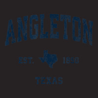 Angleton Texas Tx Vintage Athletic Navy Sports Design Vintage Cap | Artistshot