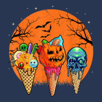 Ice Cream Halloween Costume Scary Moon Melting Skull Pumpkin Men Denim Jacket | Artistshot