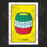 El Barril Lottery Gift The Barrell Card Mexican Lottery Ladies Fitted T-shirt | Artistshot