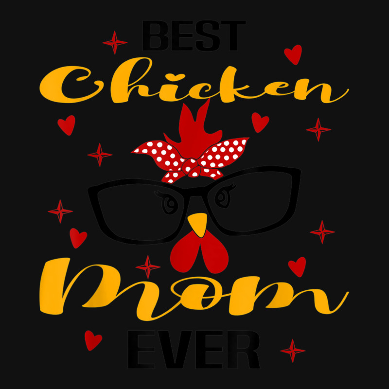 Chicken With Glasses Best Chicken Mom Ever Chicken Slogan Pin-back ...