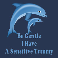 Be Gentle I Have A Sensitive Tummy Men Denim Jacket | Artistshot