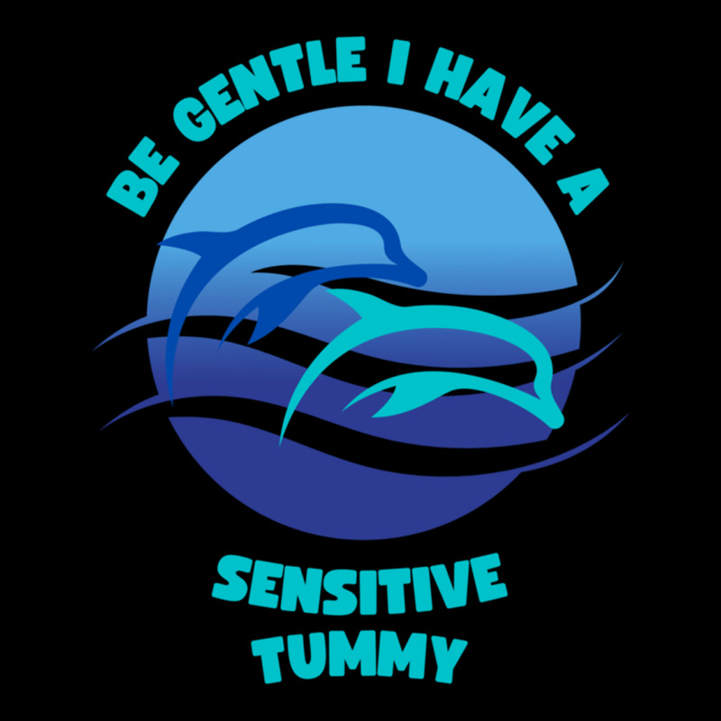 Be Gentle I Have A Sensitive Tummy Maternity Scoop Neck T-shirt by cm-arts | Artistshot