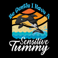 Be Gentle I Have A Sensitive Tummy     (7) Maternity Scoop Neck T-shirt | Artistshot