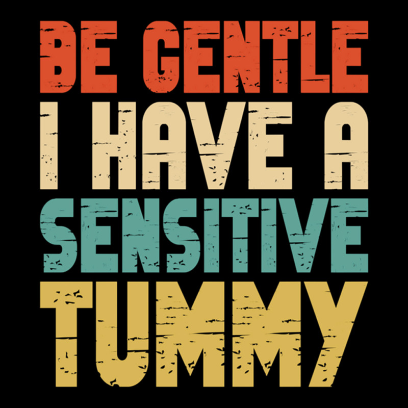 Be Gentle I Have A Sensitive Tummy Cropped Hoodie by cm-arts | Artistshot