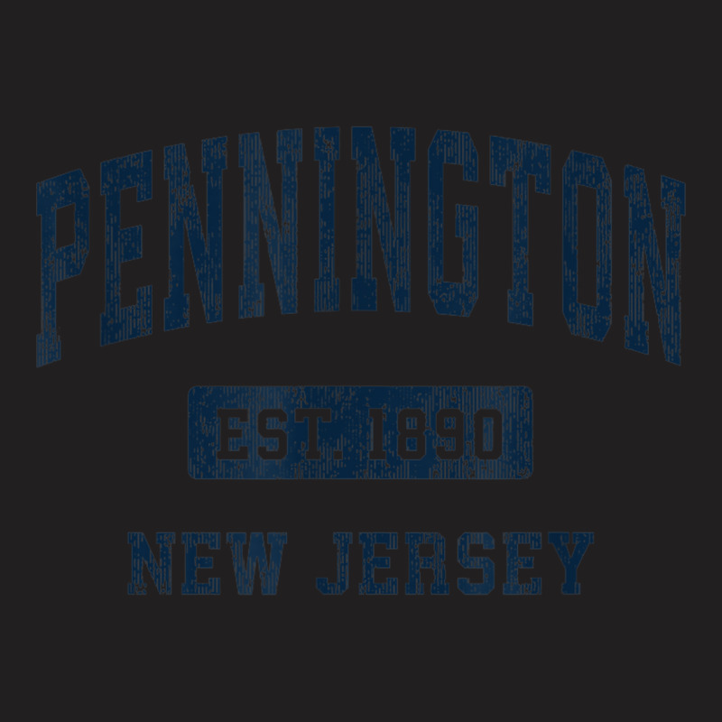 Pennington New Jersey Nj Vintage Athletic Sports Design T-shirt | Artistshot