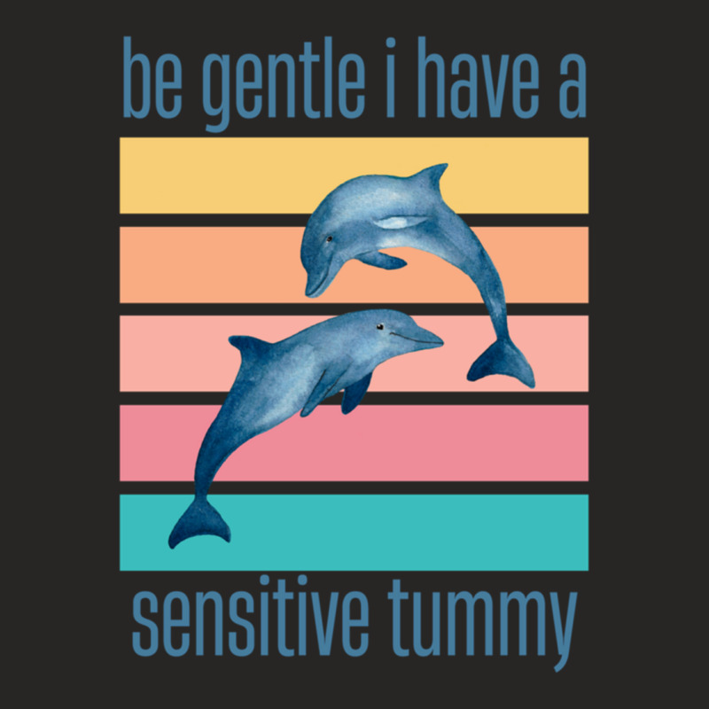 Be Gentle I Have A Sensitive Tummy (5) Ladies Fitted T-Shirt by cm-arts | Artistshot