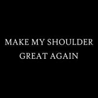 Make My Shoulder Great Again Funny Trump Injury Recovery Zipper Hoodie | Artistshot