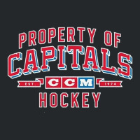 Property Of Capitals Ccm Hockey Crewneck Sweatshirt | Artistshot