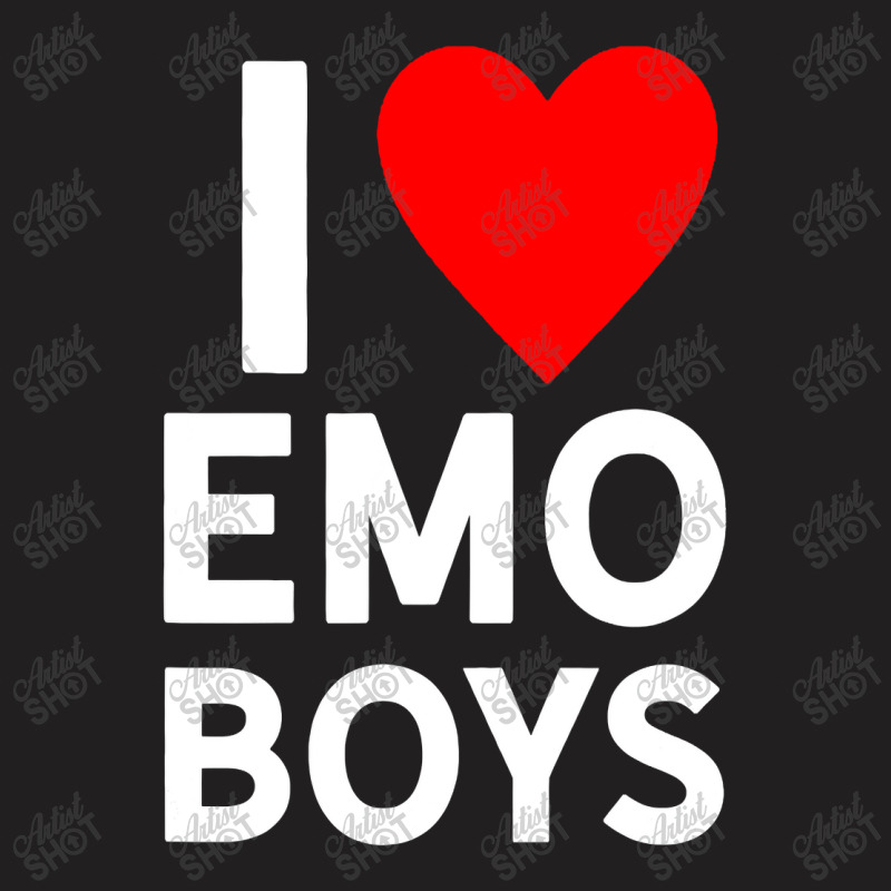 I Love Emo Boys T-Shirt , I Heart Emo Boys Shirt All Sizes Emo