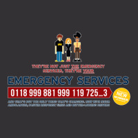 It Crowd Emergency Services Vintage Hoodie | Artistshot