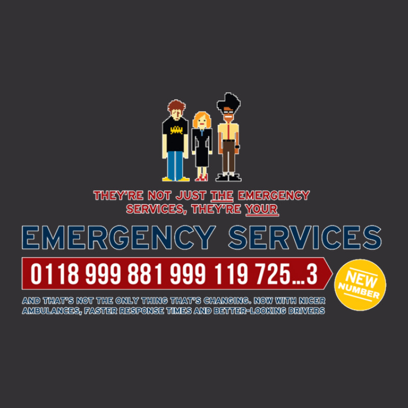 It Crowd Emergency Services Vintage Hoodie | Artistshot