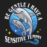 Be Gentle I Have A Sensitive Tummy     (1) Ladies Polo Shirt | Artistshot