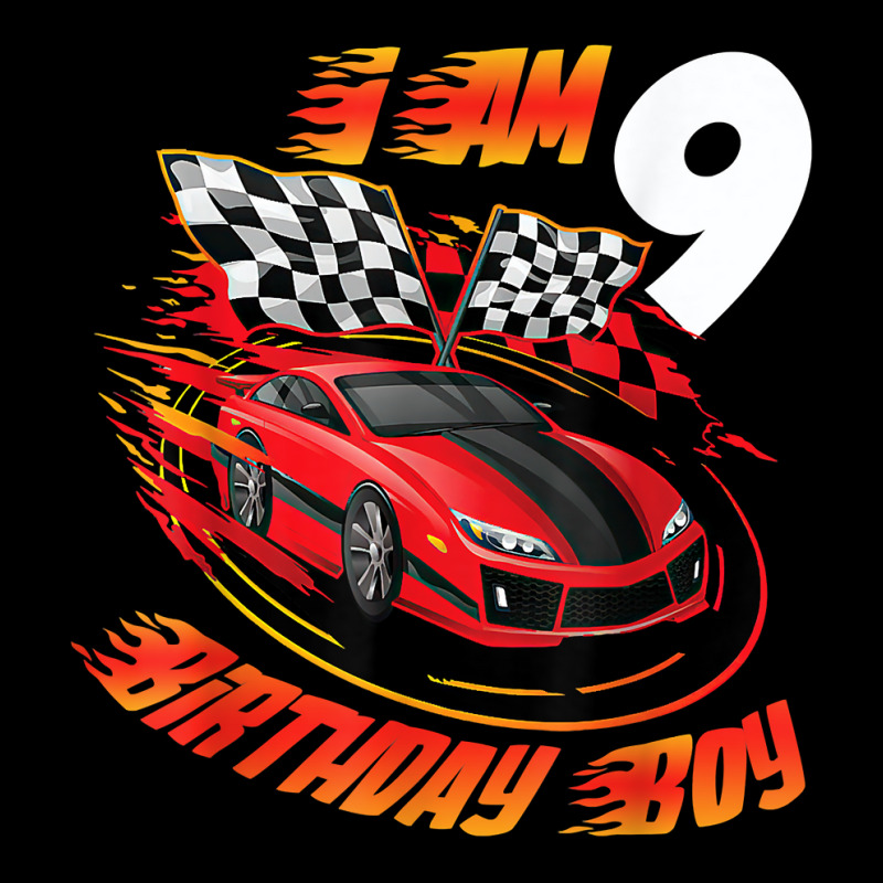 Race Car 9th Birthday Boy 9 Year Old Racing Car Driver Men's Long Sleeve Pajama Set | Artistshot