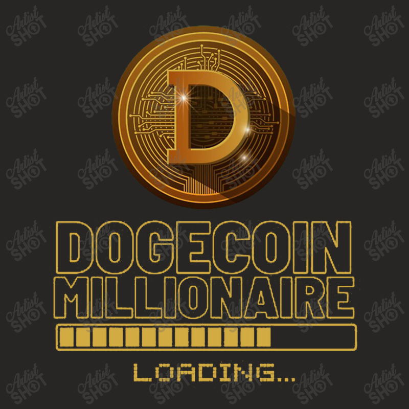 Dogecoin Millionaire Ladies Fitted T-Shirt by duniakubaby | Artistshot