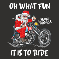 Biker Santa Motorcycle Fan Merry Christmas Xmas Holidays Champion Hoodie | Artistshot