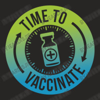 Vaccine02 Time To Vaccinate Ladies Fitted T-shirt | Artistshot