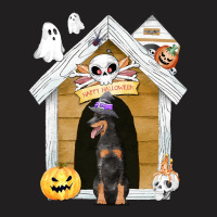 Funny Halloween Dobermann Dog T  Shirt Halloween Dobermann Dog Witch H T-shirt | Artistshot