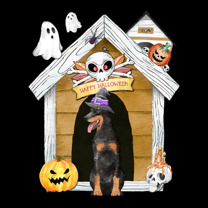 Funny Halloween Dobermann Dog T  Shirt Halloween Dobermann Dog Witch H Unisex Jogger | Artistshot