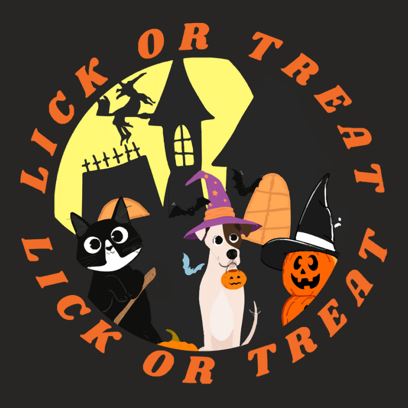 Funny Halloween Gift T  Shirt Lick Or Treat,trick Or Treat, Happy Hall Ladies Fitted T-Shirt by tshirtgreyhound | Artistshot