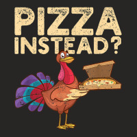 Italia Fall Thanksgiving Turkey Autumn Holiday Pizza Instead Ladies Fitted T-shirt | Artistshot