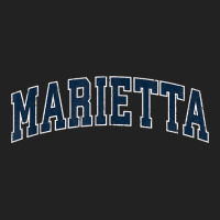 Marietta Georgia Ga Vintage Sports Design Navy Design T Shirt Backpack | Artistshot