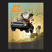 The Bad Guys Group Getaway Car Poster T-shirt | Artistshot