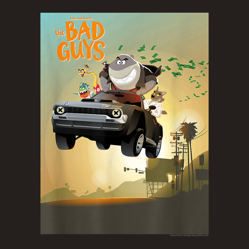 The Bad Guys Group Getaway Car Poster Tank Top | Artistshot