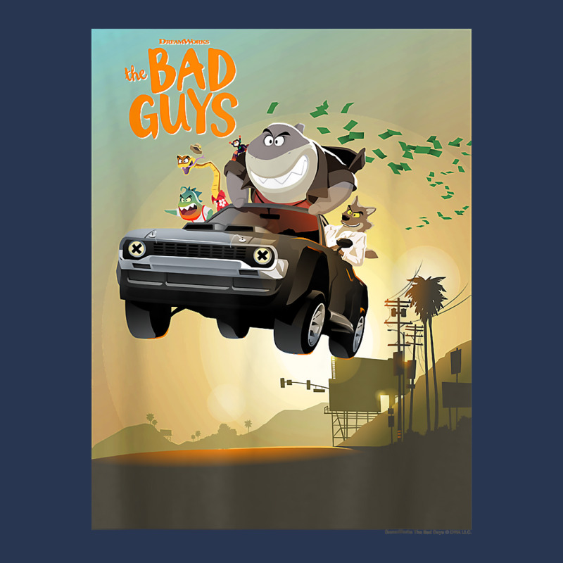 The Bad Guys Group Getaway Car Poster Men Denim Jacket | Artistshot