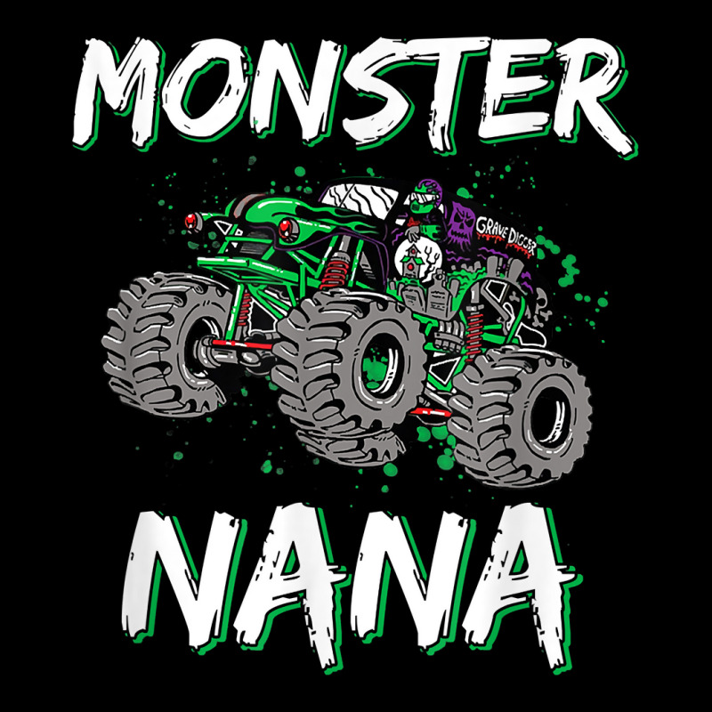 Monster Truck Rally Racing Nana Car Trucker Driver Mother Men's Long Sleeve Pajama Set | Artistshot