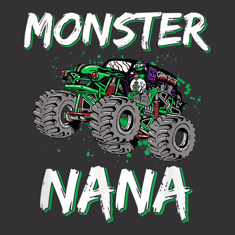 Monster Truck Rally Racing Nana Car Trucker Driver Mother Vintage Hoodie And Short Set | Artistshot