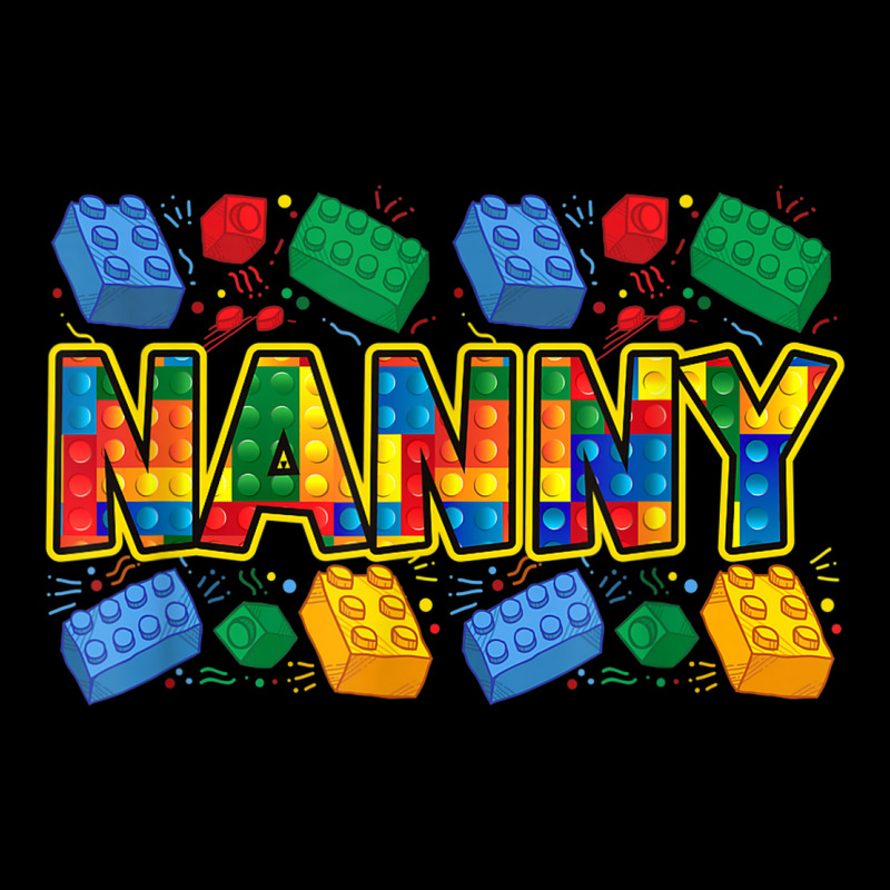 Nanny Brick Builder Funny Grandma Blocks Master Builder Pocket T-shirt | Artistshot