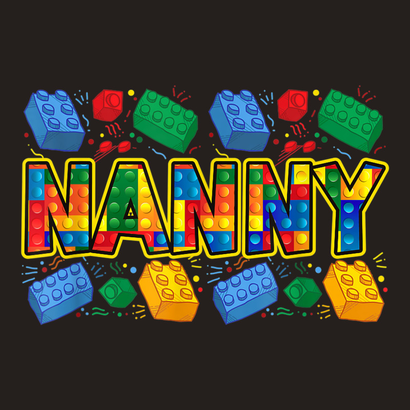 Nanny Brick Builder Funny Grandma Blocks Master Builder Tank Top | Artistshot