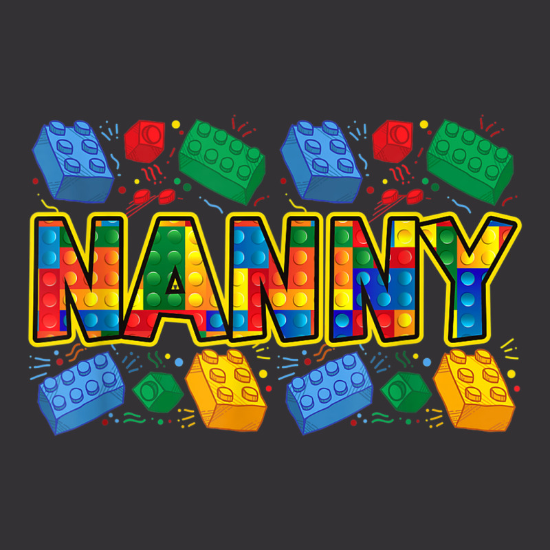 Nanny Brick Builder Funny Grandma Blocks Master Builder Vintage Hoodie | Artistshot