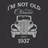 Silly 84th Birthday Gift Not Old I_m A Classic Since 1937 Vintage Hoodie | Artistshot