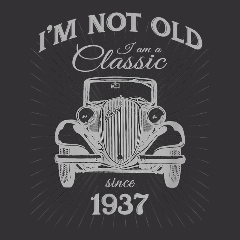 Silly 84th Birthday Gift Not Old I_m A Classic Since 1937 Vintage Hoodie | Artistshot