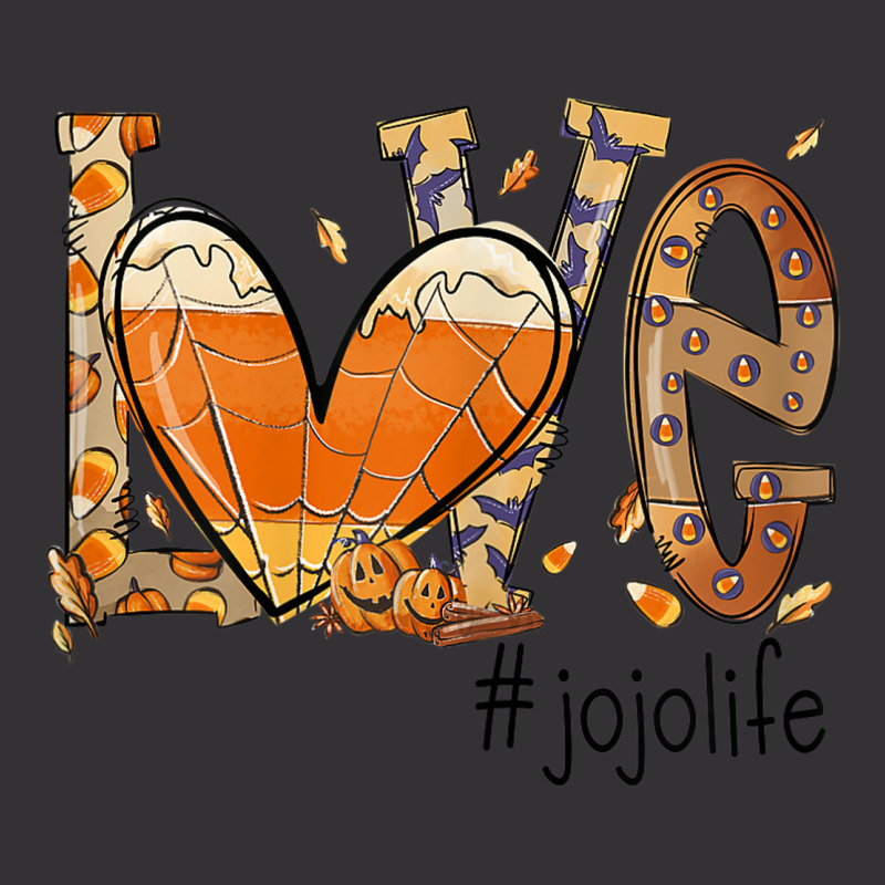 Womens Love Jojo Life Fall Season Autumn Pumpkin Halloween Vintage Hoodie by Orchid | Artistshot