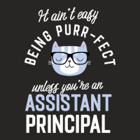 Assistant Principal Cat Lover Gifts It Ain T Easy Being Purr Fect Ladies Fitted T-shirt | Artistshot