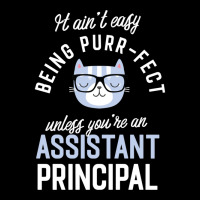 Assistant Principal Cat Lover Gifts It Ain T Easy Being Purr Fect Cropped Sweater | Artistshot