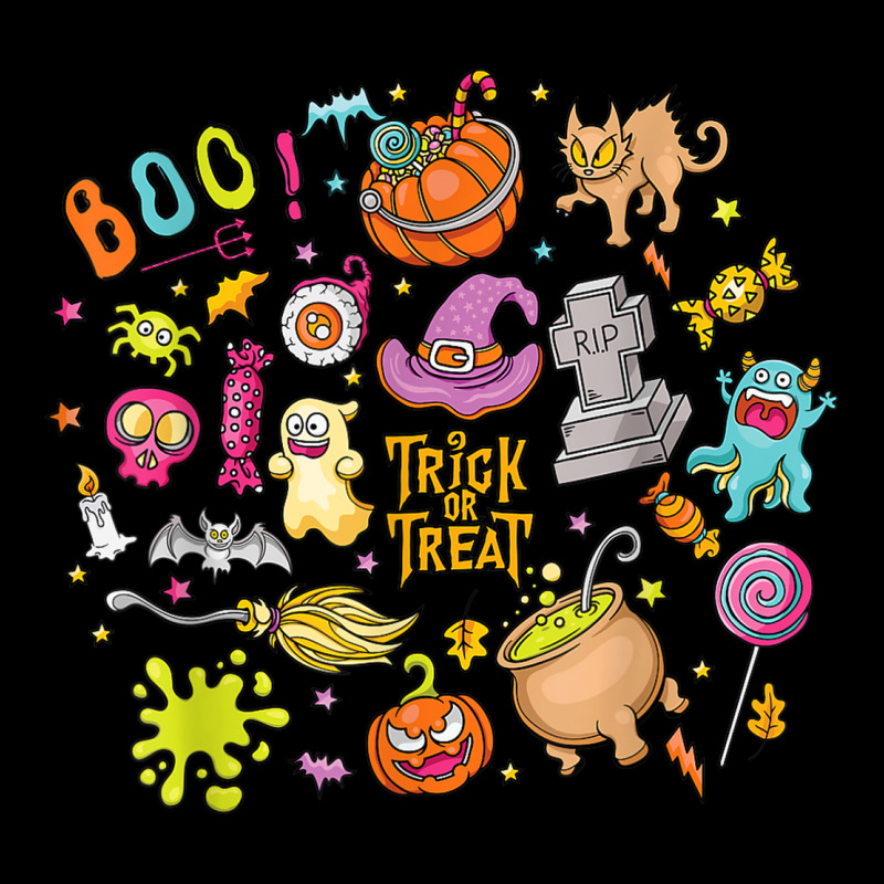 Boo Trick Or Treat Halloween Cropped Hoodie by Creed | Artistshot