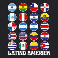 All Latin American Flags Countries Hispanic Heritage Month T Shirt Youth Tee | Artistshot