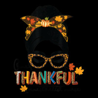 One Thankful Anesthetist Nurse Messy Bun Thanksgiving Fall A Adjustable Cap | Artistshot