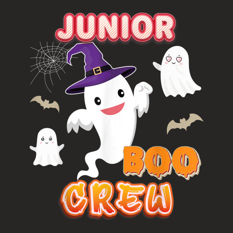 Junior Boo Crew Halloween Ghost Witch Pumpkin Teacher Ladies Fitted T-Shirt by Stunner | Artistshot