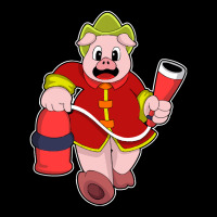 Fire Department T  Shirt Pig As Firefighter With Fire Extinguisher T Fleece Short | Artistshot