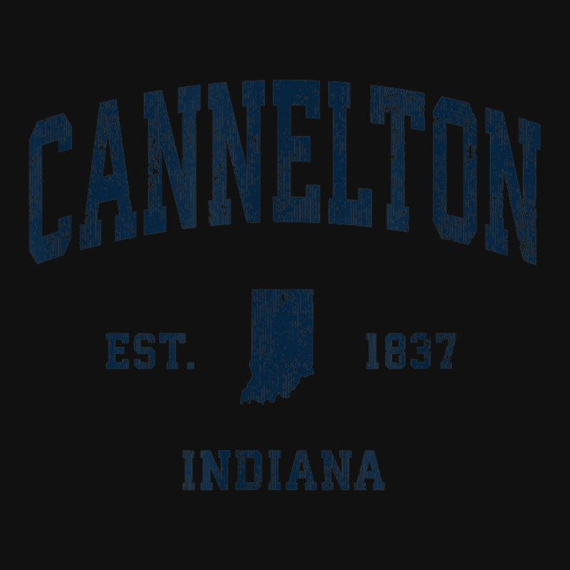 Cannelton Indiana In Vintage Athletic Navy Sports Design Fanny Pack | Artistshot