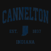 Cannelton Indiana In Vintage Athletic Navy Sports Design Front Car Mat | Artistshot