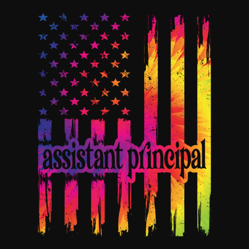 Assistant Principal Us Flag Gifts School Crew Crop Top by MICHAELOHARRA | Artistshot