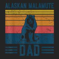 Dog Alaskan Malamute Dad   Vintage Alaskan Malamute Dad T Shirt 3/4 Sleeve Shirt | Artistshot